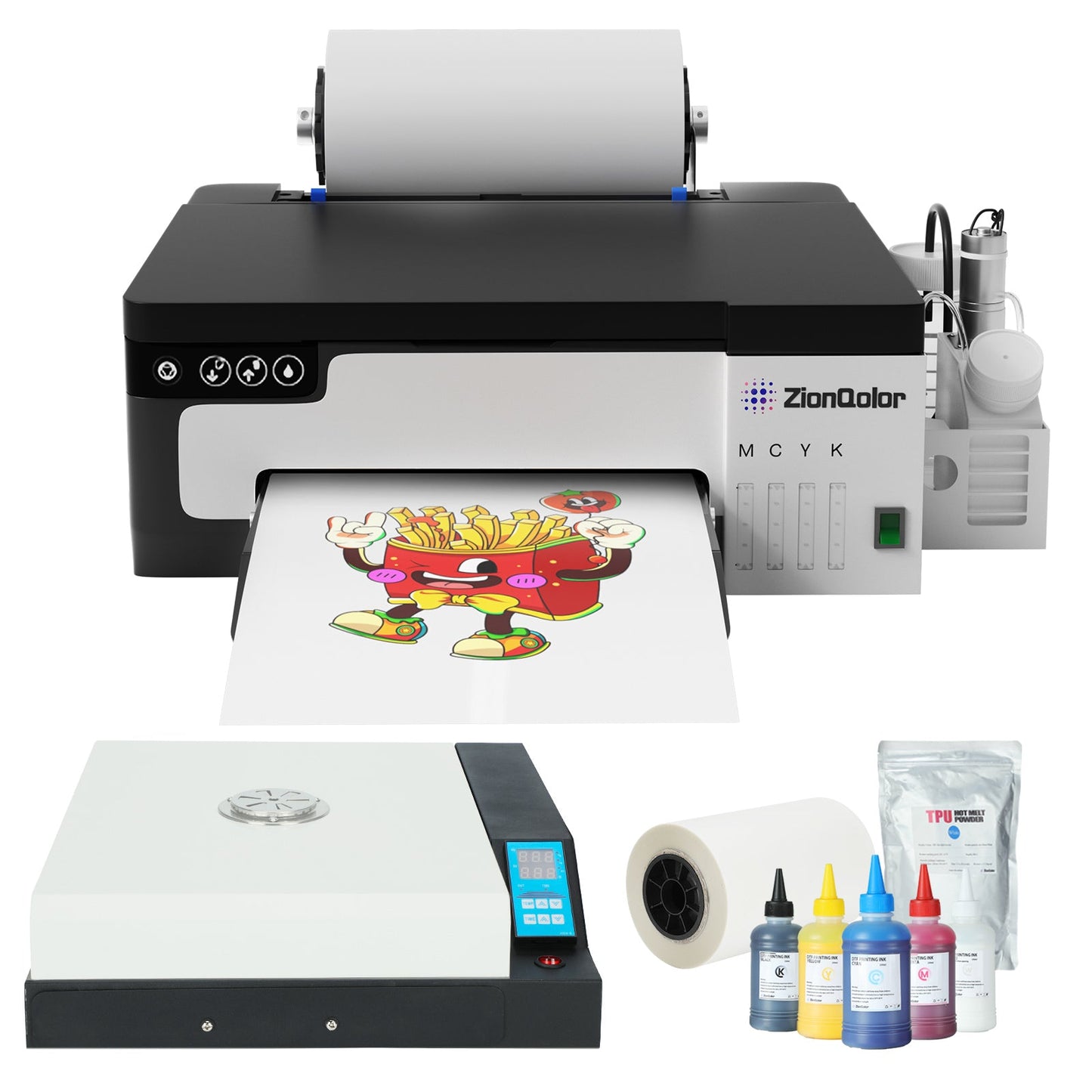 ZionQolor A4 DTF Printer with XP600 Print Head-L8058